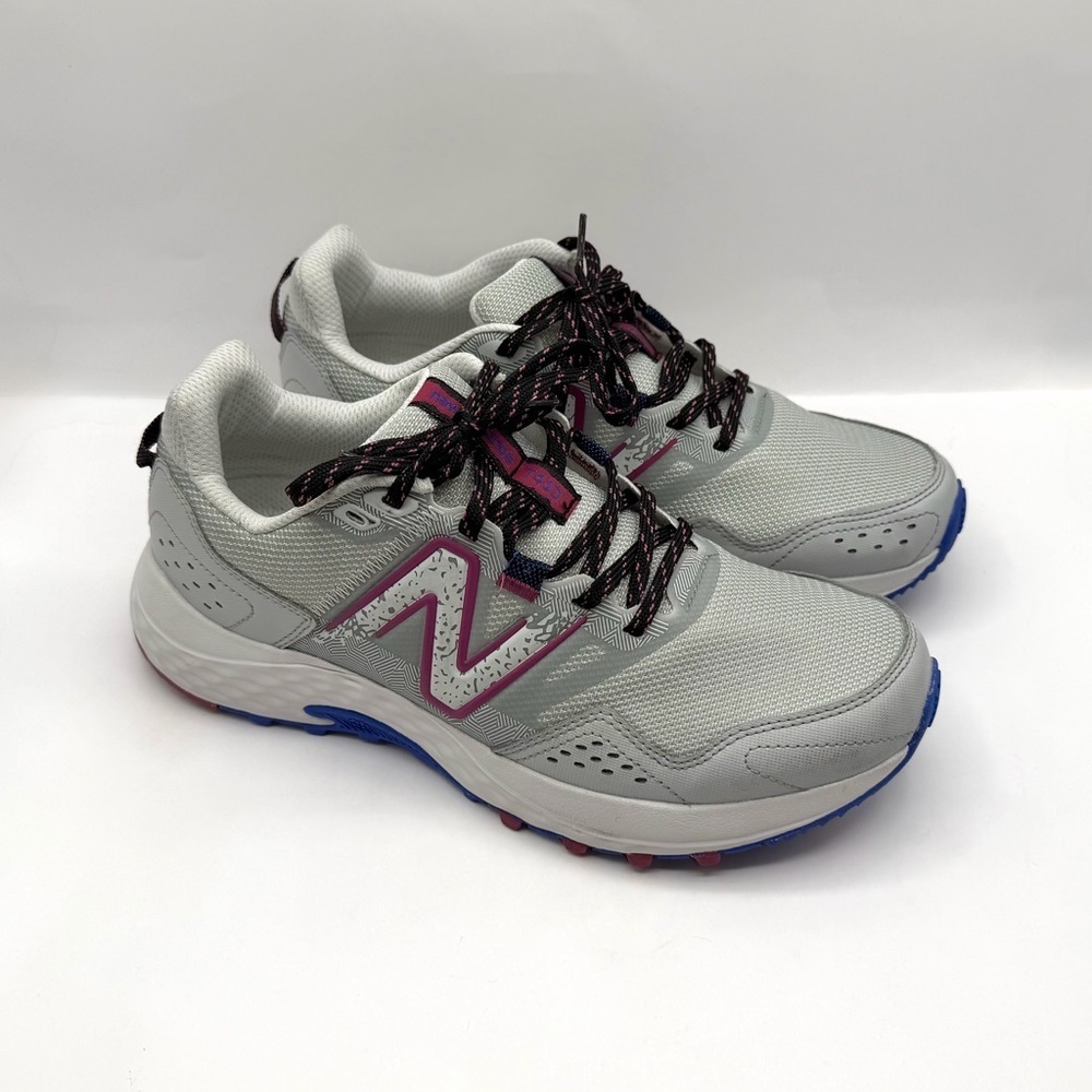 New Balance 410v8 Trail Running Shoes Women’s Size 10 D Grey/Blue WT410LR8